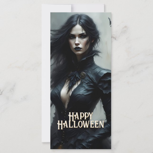 Noite Gótica de Halloween de Mistério (Frente)