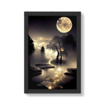 Noite lunar - Papel Poster de valor (matte)