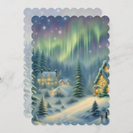 Noite mágica de Natal na floresta sob estrelas