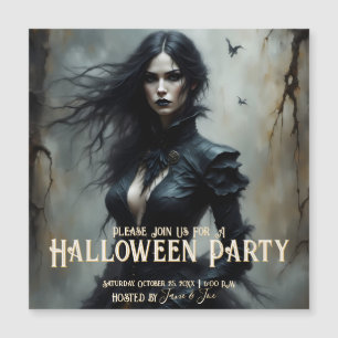 Noite Misteriosa de Halloween Gótico Convite
