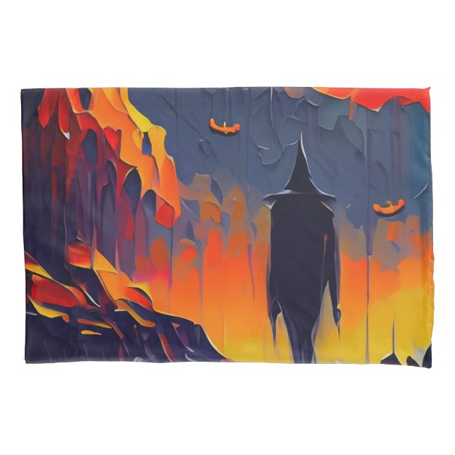 Noite Moderna de Halloween Abstrato (Frente)