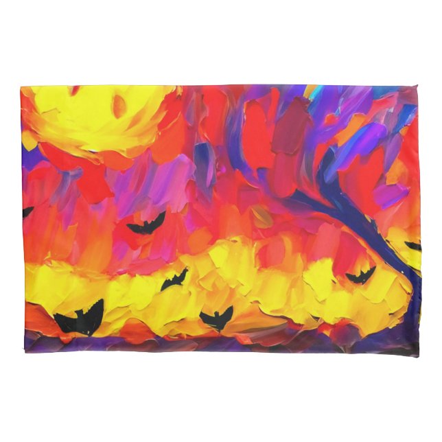 Noite Moderna de Halloween Abstrato (Frente)