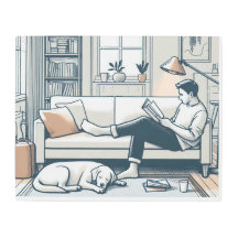 Noite pacífica em casa