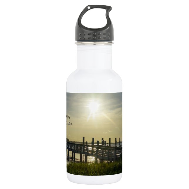 Noite Pacífico Na Garrafa De Água Do Rio Cooper (Frente)