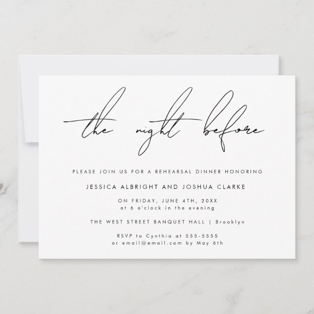 Noite Simples Antes Do Convite Para Janto De Ensai (Frente)