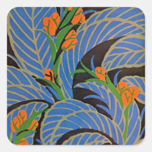Noite tropical de Nouveau da arte - etiqueta