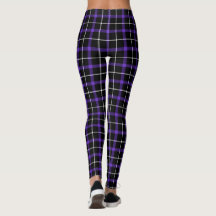 Noites de Xadrez roxa | Leggings Emo Gothic