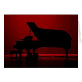 Noites do piano - cartão vazio