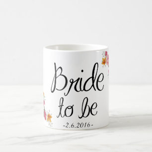 Noiva a ser caneca de café ornamentado