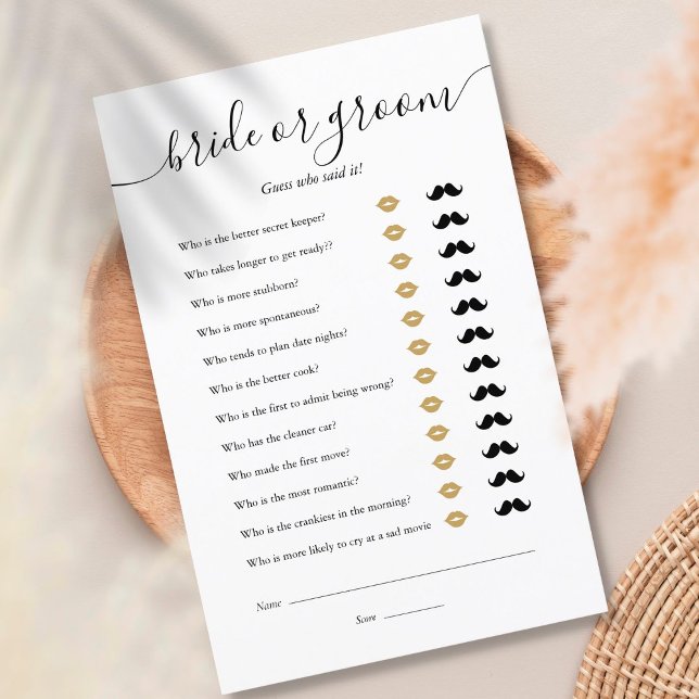 Noiva Adivinha Quem Chá de panela Jogo (Criador carregado)