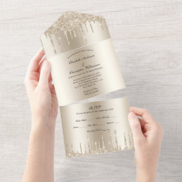 Noiva Brilho Glam Champagne Casamento