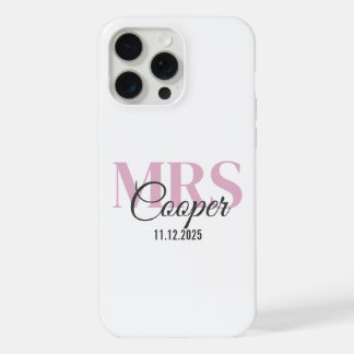 Noiva com data de casamento Crimson Rosa claro iP