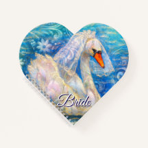 Noiva de Cisne c/Véu em Azul-Água Branca Personali