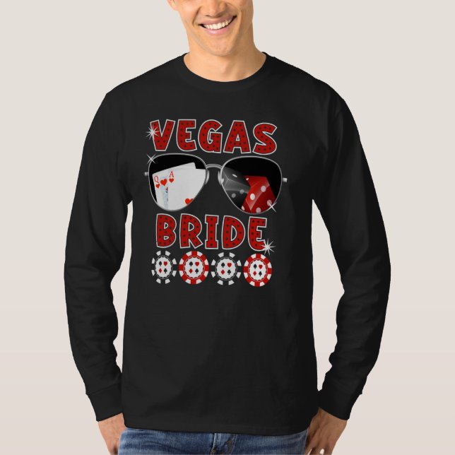 Noiva de Las Vegas Camiseta de Casamento Festa de  (Frente)