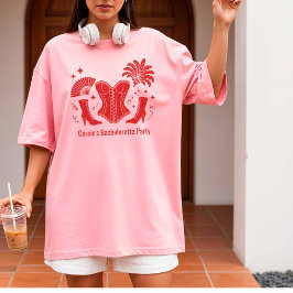 Noiva de Las Vegas Vermelha Camiseta de Tema de De