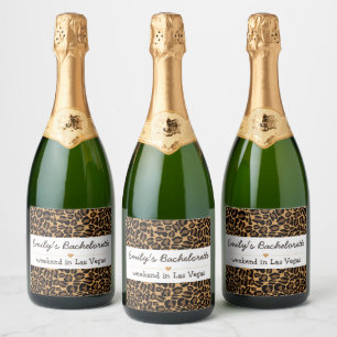 Noiva de Solteira Luxuosa Estampa de Leopardo Tend