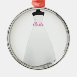 Noiva de vestido de noiva enfeite de Natal