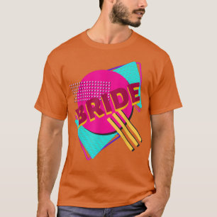 Noiva Despedida Retro Anos 90 Camiseta Colorida