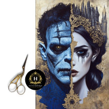 Noiva do Papel Tecido de Desnuvem de Frankenstein