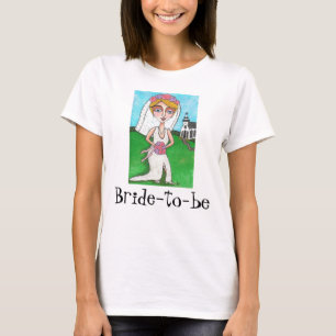Noiva e Bling loira - Camiseta noiva a ser