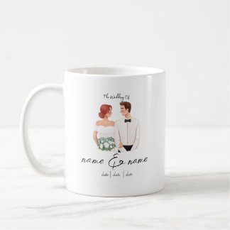 Noiva e Groom Mug, caneca de casamento