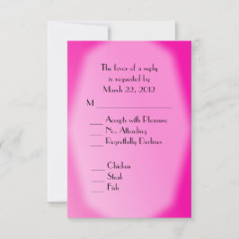 Noiva e noiva Casamento Azul Fuchsia RSVP