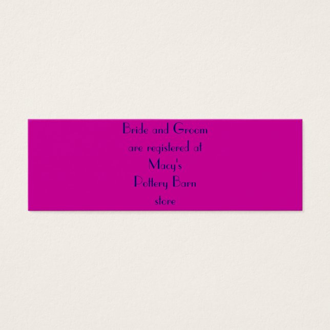 Noiva e noiva estão registrados em... (Frente)