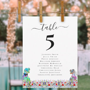 Noiva e Noivo Dinossauro Casamento Personalizado