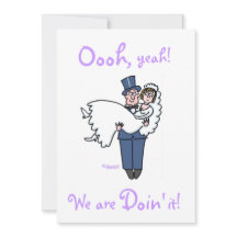 Noiva Encantada e Convites para Casamento de Groom