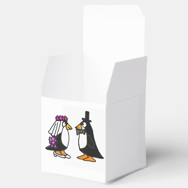 Noiva Engraçada e Caixa de Favor do Groom Penguin (Aberto)