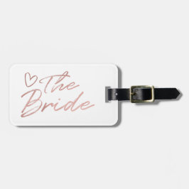 Noiva - etiqueta de bagagem de folha de alumínio D
