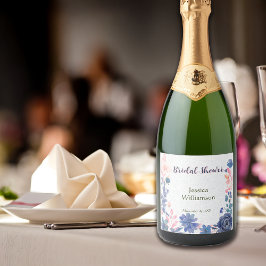 Noiva Flores Rosa Indigo Bridal Shower Personaliza