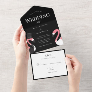 Noiva Groom Flamingo Wedding