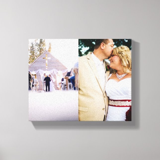 Noiva & Groom personalizado adicionar Canvas de fo (Frente)