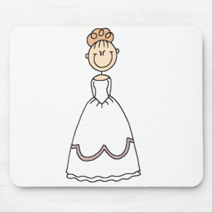 Noiva loura Mousepad da morango