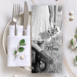 Noiva no Cowboy Boots Sunflower Menu