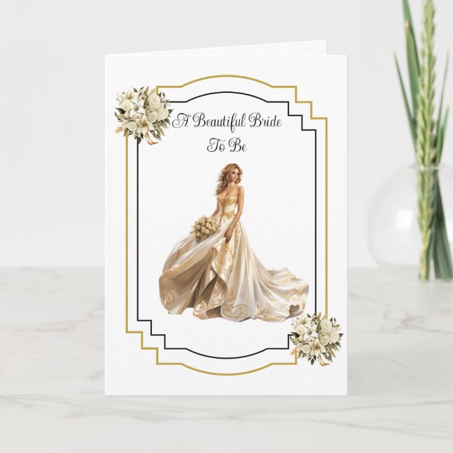 Noiva Para Ser Cartão De Casamento (Frente)