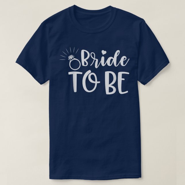 Noiva Para Ser Combinando Fofa Para Camiseta de Fe (Frente do Design)