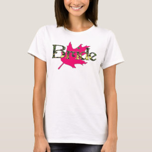 Noiva que caça a camisa cor-de-rosa de