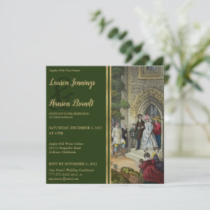 Noiva Vintage e Convite para Casamento de Artes Gr