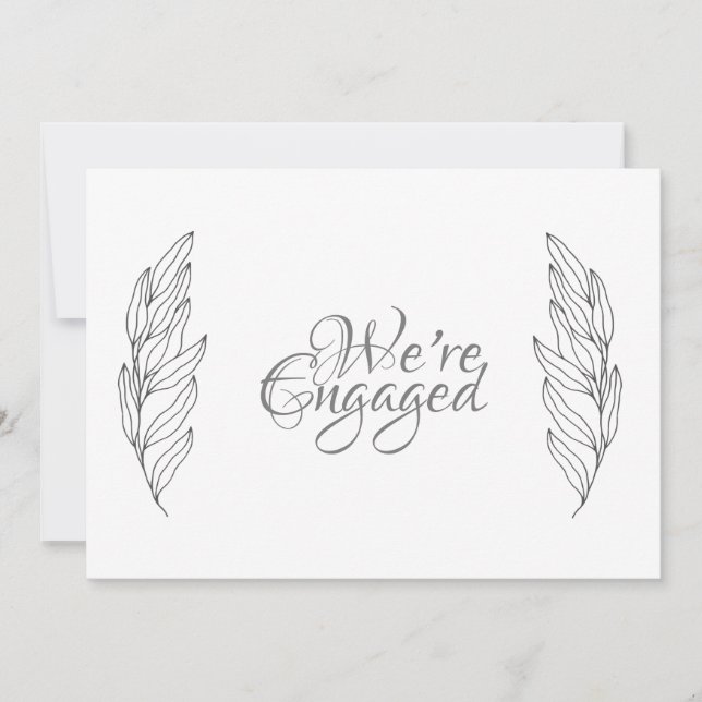 Noivado, anúncio de parte envolvida (Frente)