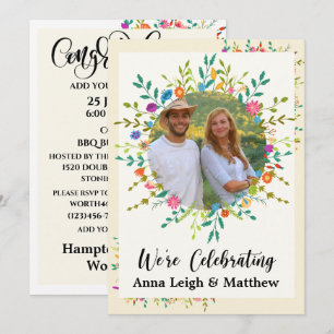 Noivado - Casamento, etc Anúncio Convite