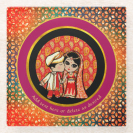 Noivado de Bollywood Indian Wedding Cute Casal