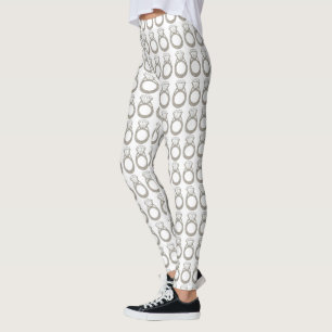 Noivado de Diamond Ring Leggings Noivas