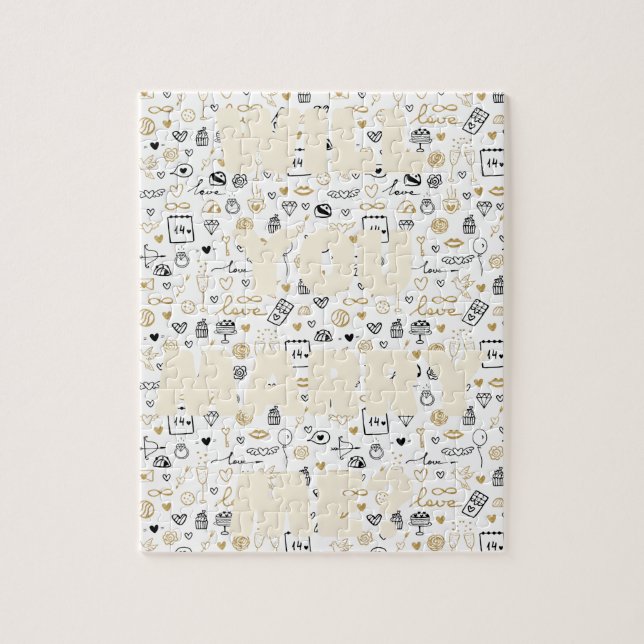 Noivado de Proposta Oculta Jigsee Quebra-cabeça (Vertical)