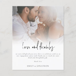 Noivado e Obrigados de Script de Fotografia Orçame