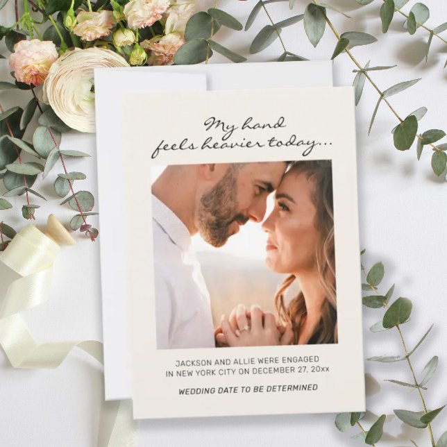 Noivado Engraçado Mão Mais Pesada Do Anúncio De Fo (Criador carregado)