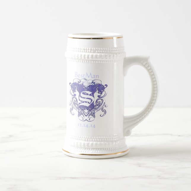Noivo Copo Stein Leões Vintage 2 Cabeças (Direita)