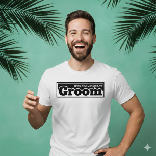 Noivo Sob Nova Administração Camisa Humorística pa