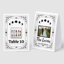 Noivos Amantes de Foto Personalizada Tarot Casamen